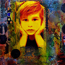 Marc - 2015 - 30x40 - Fotografia y Tecnica mixta sobre madera